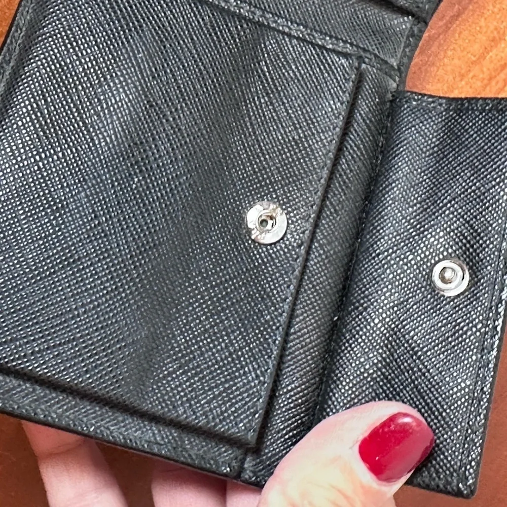 Prada Black Saffiano Leather Men's  Wallet